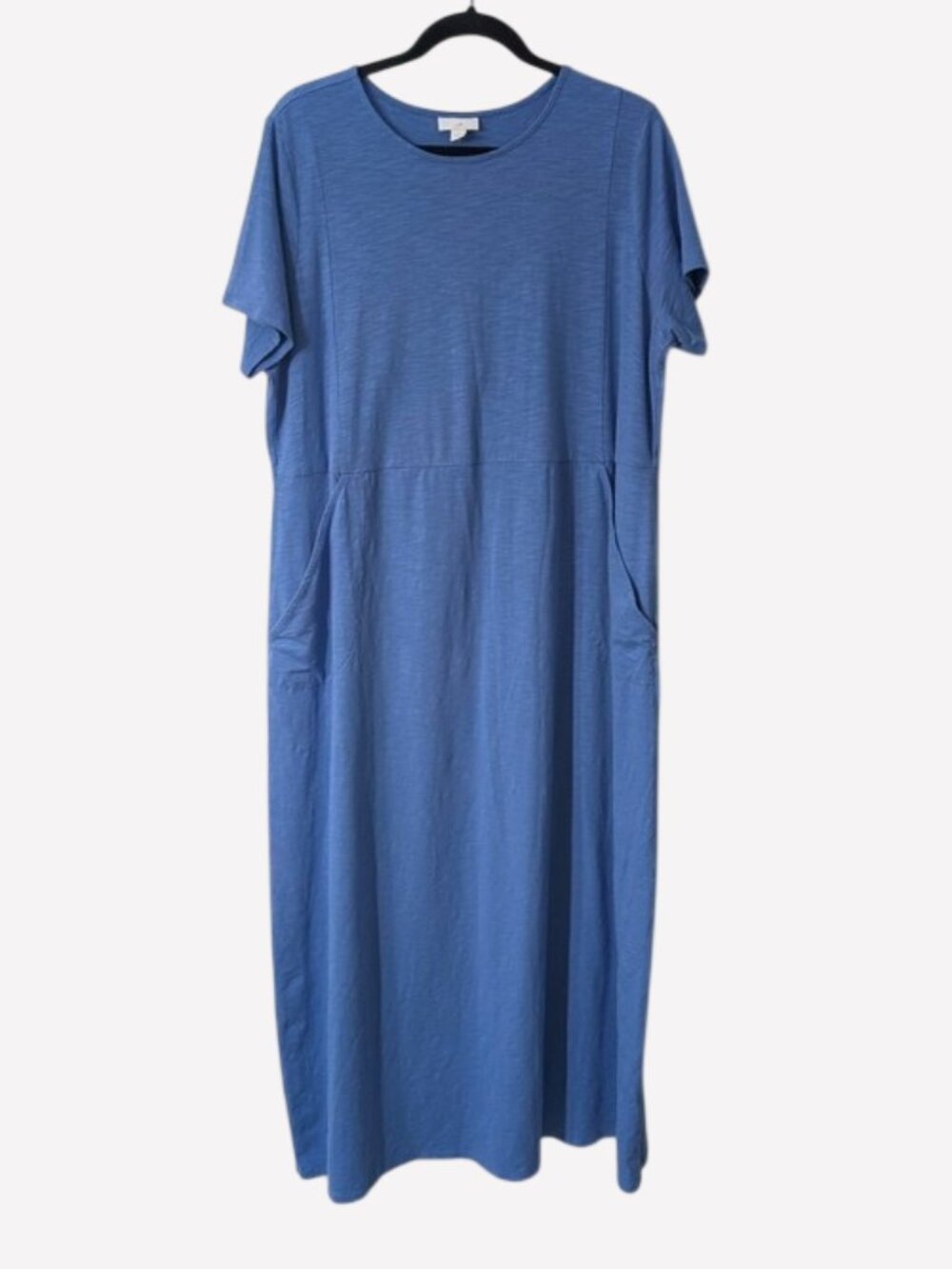 J.Jill Slub Knit Maxi Dress Pockets‎ Blue XL